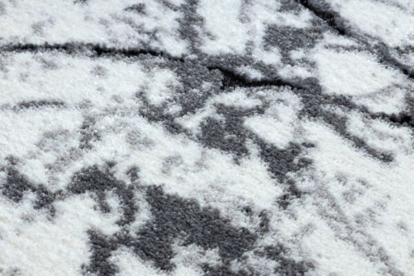 Covor modern COZY 8871 Marble, Marmură - structural două niveluri de lână gri