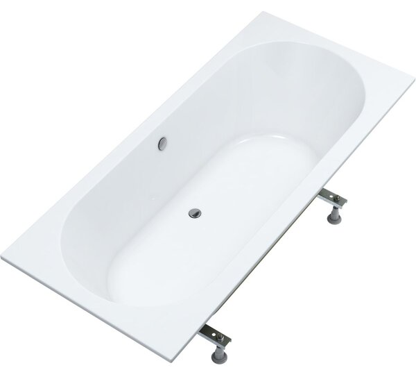 Oltens Lykke cada dreptunghiulară 170x75 cm alb 10013000