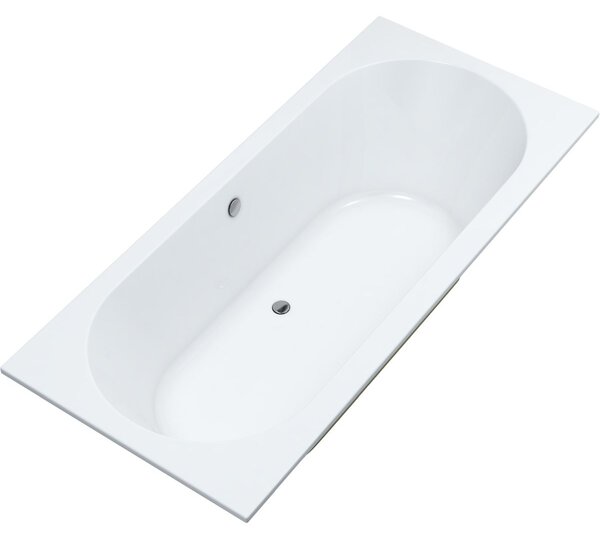 Oltens Lykke cada dreptunghiulară 170x75 cm alb 10013000