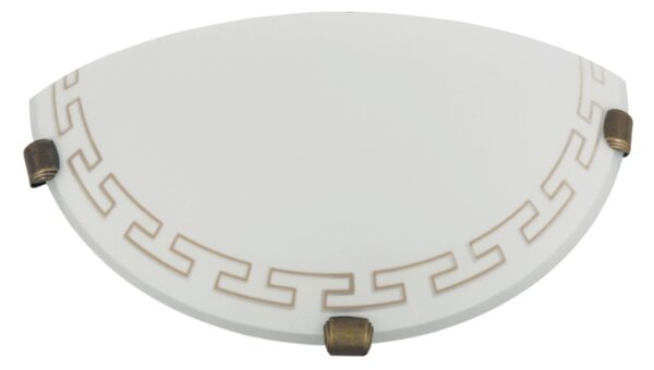 Aplică Klausen Athena D300-2, Design Clasic Alb și Crom, 15x30x8.5 cm, Iluminat Interior Modern cu Soclu E27, Ideală pentru Living sau Dormitor