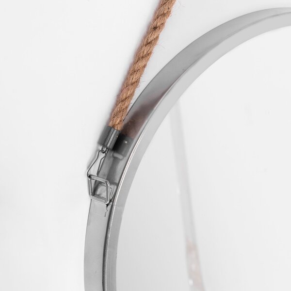 Oglindă rotundă 40CM silver KLMH-0410S-1