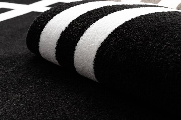 Covor HAMPTON Lux cerc negru