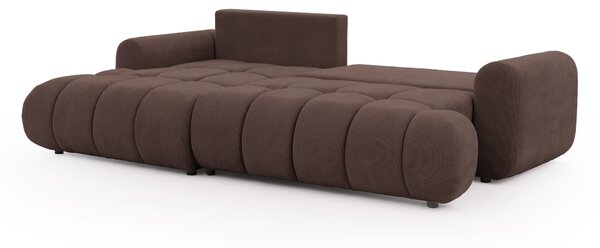 Colțar cu funcție de dormit Lutario Mini stânga - szenil maro Vibe 26