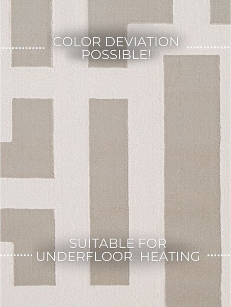 Covor gri/crem 120x170 cm Perles Onyx – Elle Decoration