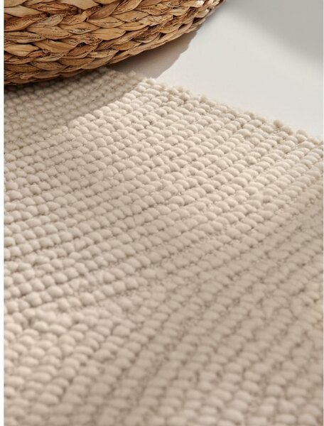 Covor în culoare naturală deschisă țesut manual rotund din lână ø 120 cm Calmio – Hanse Home