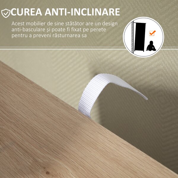 HOMCOM Dulap Mic Baie Dulap Baie Modern Practic 2 Niveluri | Aosom Romania