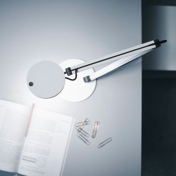 Waldmann Lampă de masă cu LED PARA.MI FTL 102 R alb 930, reglabil, Alb, Studiu / Birou, Metal