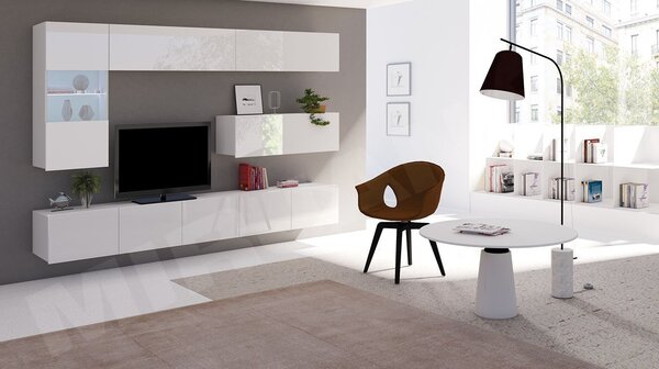 Mobilier living IV Badiani (Alb + Alb lucios). 1070243