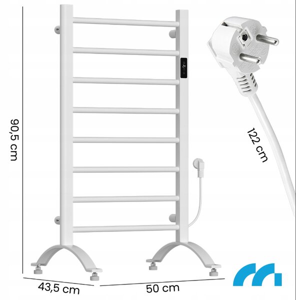 Radiator electric pentru baie MALTEC 200 W