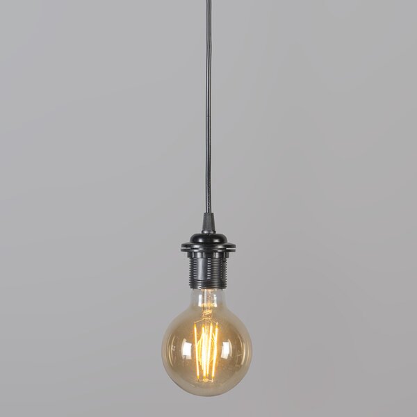 Lampă suspendată retro neagră 15 cm - Granny Frame
