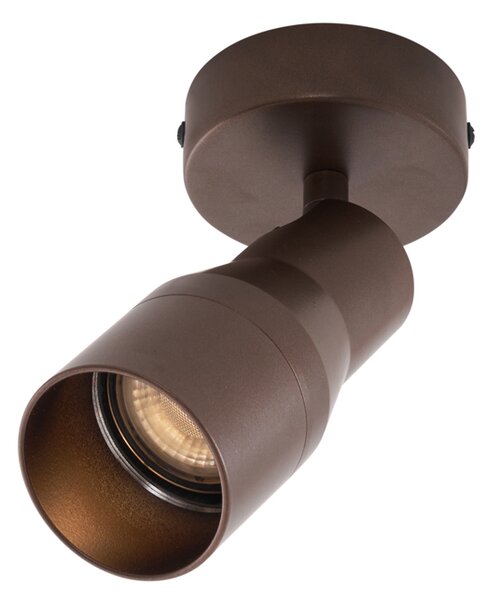 Spotlight modern tavan bronz închis GU10 50mm rotund - Stanley