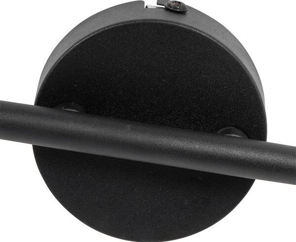 Spotlight industrial negru cu beton 2 lumini - Pedra