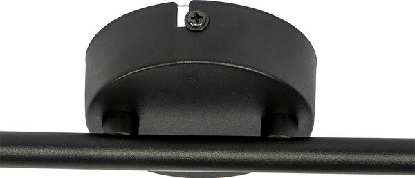 Spotlight de plafon negru cu abajur negru reglabil cu 2 lumini - Hetta
