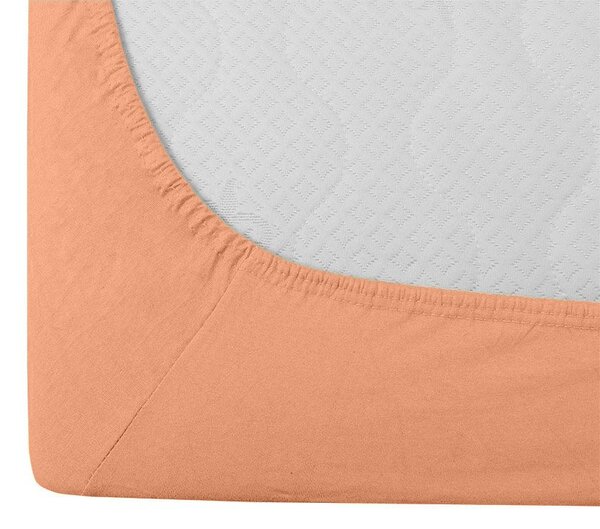 Cearsaf Jersey pentru patut copii cu elastic 70x140 cm Caisa