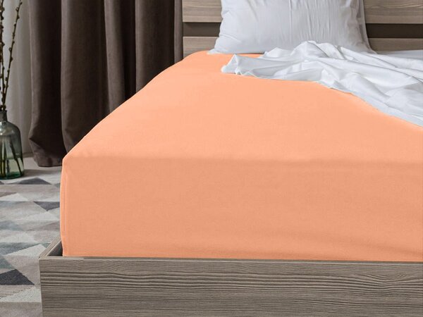 Cearsaf Jersey pentru patut copii cu elastic 70x140 cm Caisa