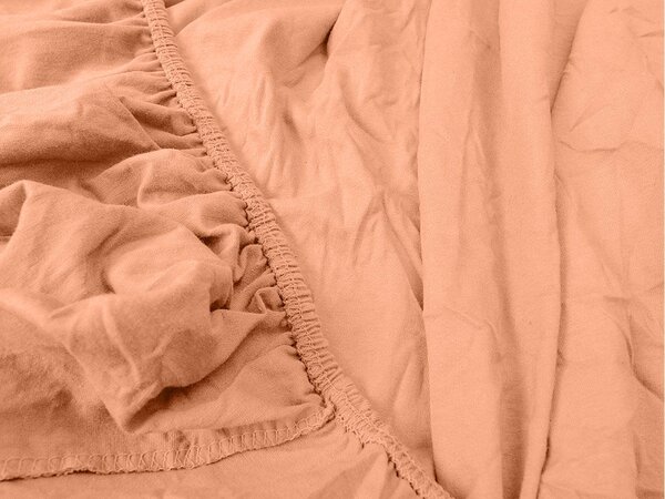 Cearsaf Jersey pentru patut copii cu elastic 70x140 cm Caisa