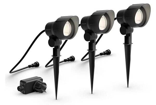 Philips - Set 3x LED spot exterior GARDENLINK LED/6W/230V 2700K IP44