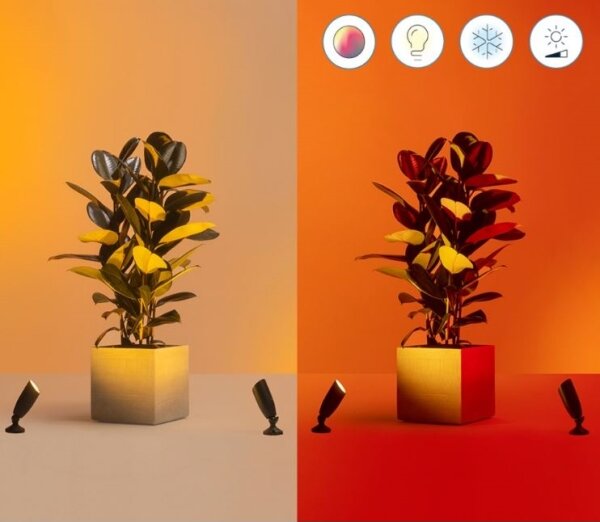 WiZ - Spot LED RGBW 4W 12V IP65 dimabil Wi-Fi pentru exterior