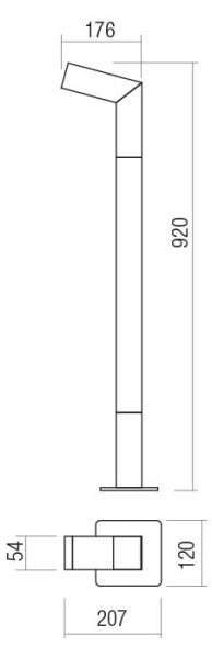 Lampă LED de exterior WOODY LED/10W/230V IP54 antracit Redo 90512