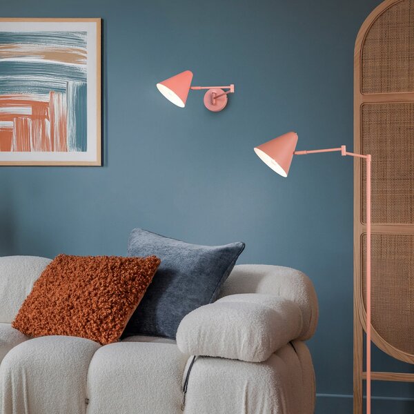 Trio Lighting Aplică Cosima, cais, proiecție 54 cm, metal, Portocaliu, Camera de zi / sufragerie, Metal, Modern