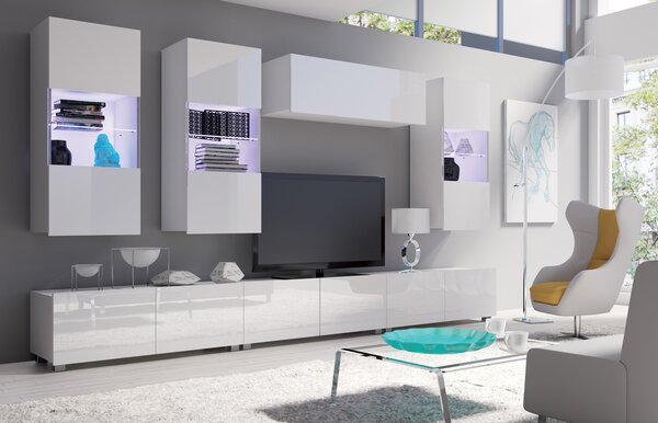 Mobilier living Calabria C11 (Alb) (fără iluminat). 1051632