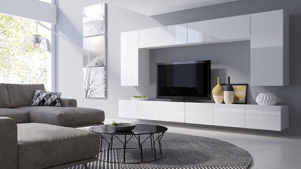 Mobilier living Calabria C13 (Alb) (fără iluminat). 1051642