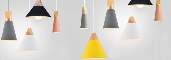 Lampa DE TAVAN SCANDI SET CP alb