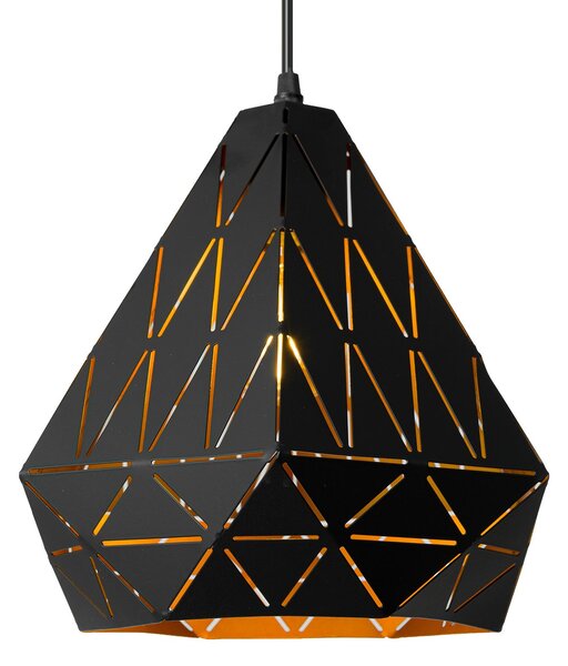 LAMPA TRIANGULARĂ GEOMETRICĂ NEAGRA APP252-1CP