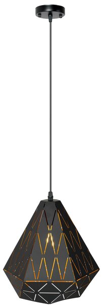 LAMPA TRIANGULARĂ GEOMETRICĂ NEAGRA APP252-1CP