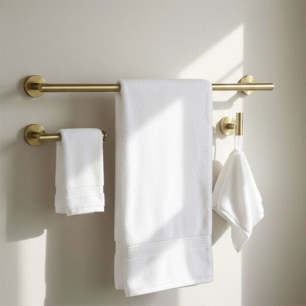Set accesorii pentru baie Ari Brush Gold 4 piese