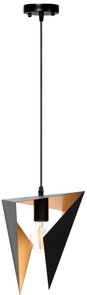 LAMPĂ GEOMETRICĂ DE PLAFON TRIANGULARĂ NEAGRA APP253-1CP