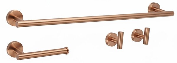 Set accesorii pentru baie Ari Brush Copper 4 piese