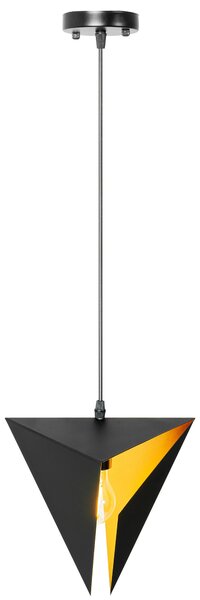 LAMPĂ GEOMETRICĂ DE PLAFON TRIANGULARĂ NEAGRA APP253-1CP