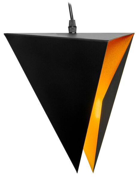 LAMPĂ TRIANGULARĂ GEOMETRICĂ TRIPLE NEGRU APP254-3CP