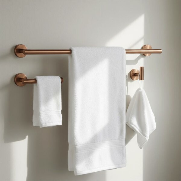 Set accesorii pentru baie Ari Brush Copper 4 piese