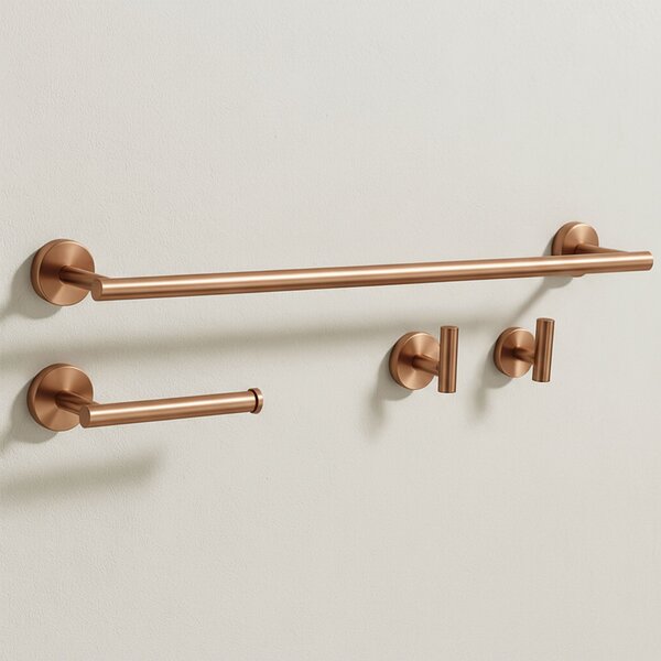 Set accesorii pentru baie Ari Brush Copper 4 piese