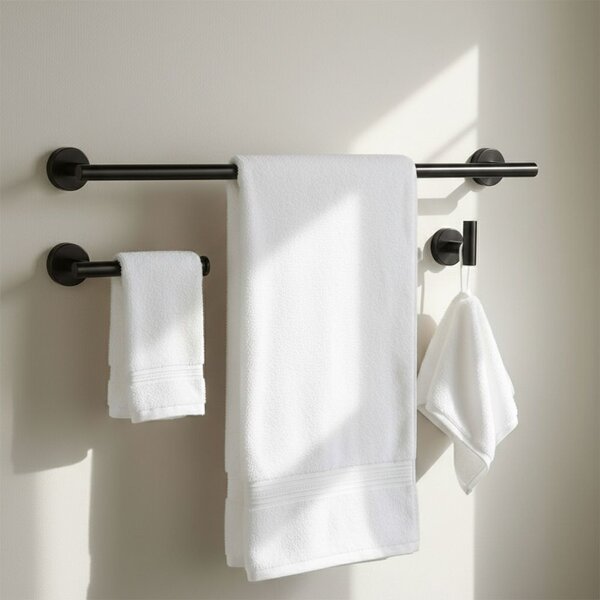 Set accesorii pentru baie Ari Black 4 piese