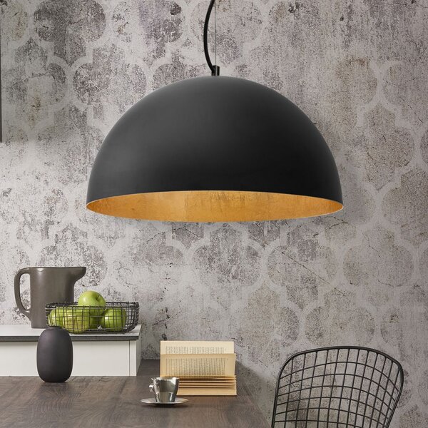 Lampă de tavan suspendată neagra 50cm APP379-1CP