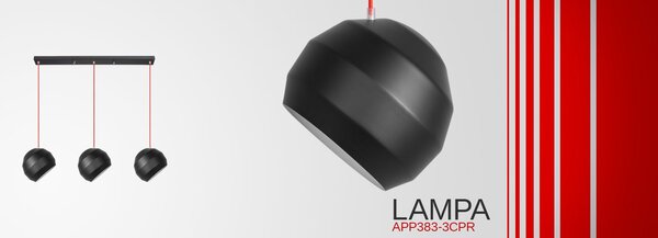 Lampă de plafon triplă suspendată APP383-3CPR