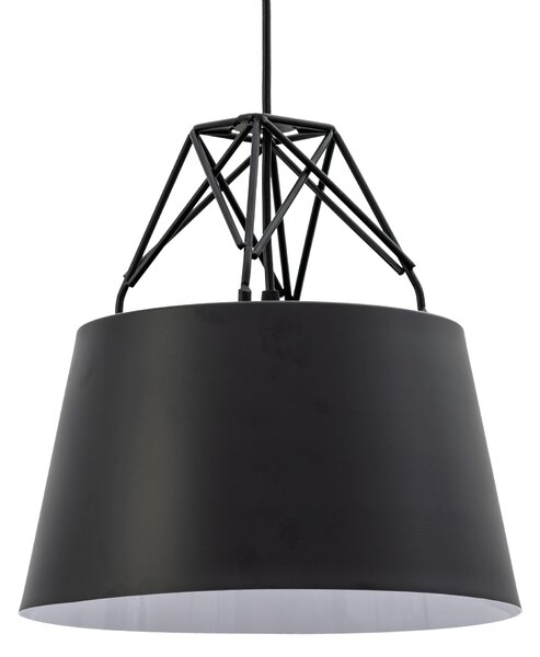 Lampă suspendată din tavan de metal negru APP422-1CP