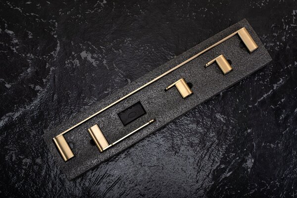 Set accesorii pentru baie Mati Gold 4 piese
