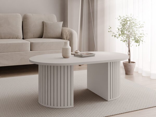 Măsuță de cafea Comfivo Ulma, Bej, PAL laminat, MDF, 43x65x110cm, 23 kg
