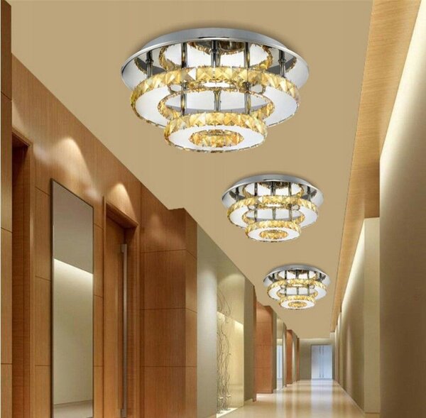 Lampă de tavan din cristal Plafond LED 20W rotund APP411-C