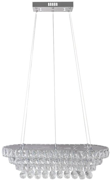Lampă de tavan suspendată cristal LED 102W telecomandă APP417-CP