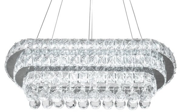 Lampă de tavan suspendată cristal LED 102W telecomandă APP417-CP