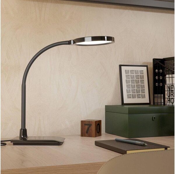 Eglo 902175 - Lampă de masă LED cu dimmer LAURO, 5,5W, 230V, 2700/4000/6500K, negru