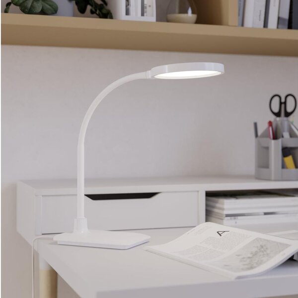 Eglo 902178 - Lampă de masă LED LAURO, dimabilă, LED/5,5W/230V 2700/4000/6500K, albă