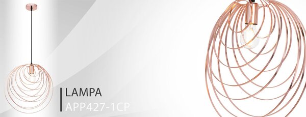 LAMPA GEOMETRICA ROSE GOLD APP427-1CP