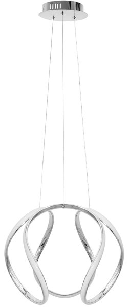 Lampă suspendată modernă de tavan LED + TELECOMANDA CHROME APP385-CP