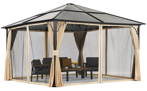 Foișor de grădină modern Santiago Premium 4x4m Garden Point bej